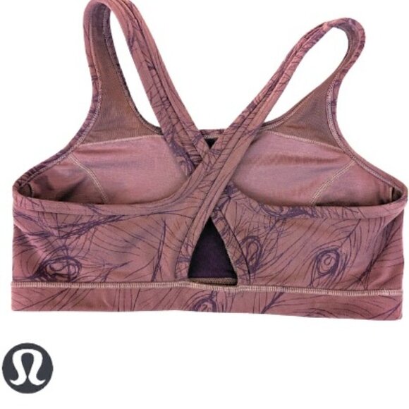 Lululemon Athletica size 8 Sports Bra - purple peacock - Picture 2 of 3